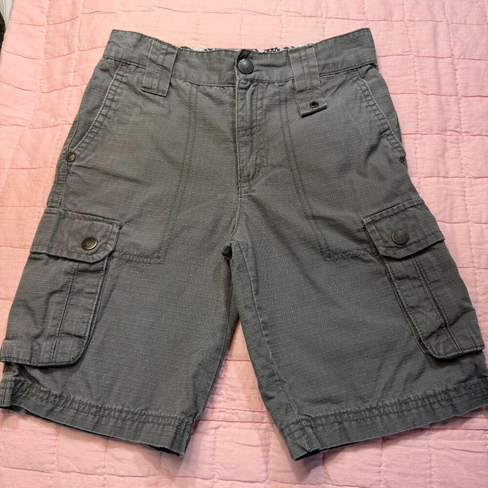 Shaun White Gray Shorts Boy's S/7 Ripstop Cargo Skater Utility Streetwear Casual